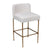 Leon Kitchen Stool - Natural Linen