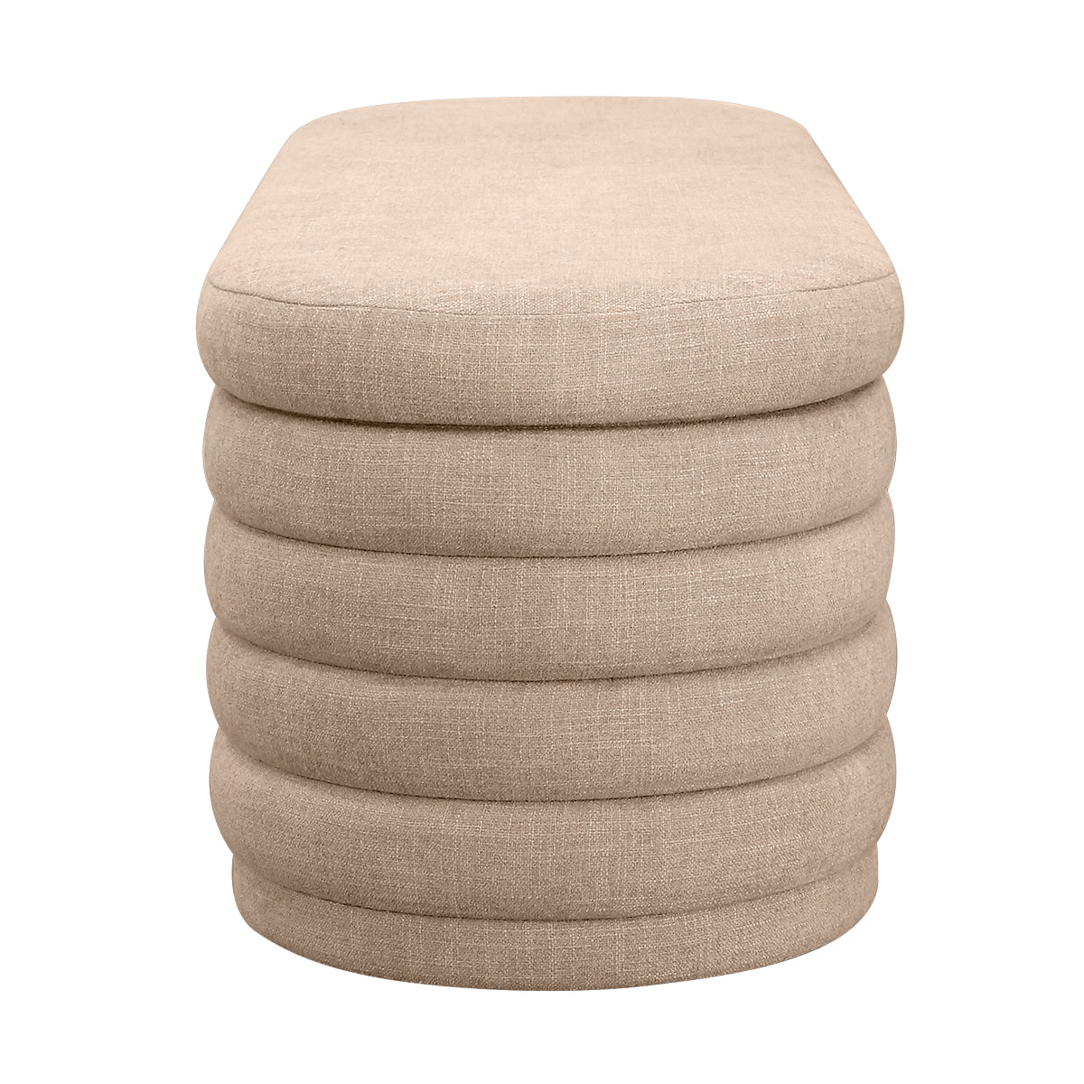 Demi Storage Bench Ottoman - Beige