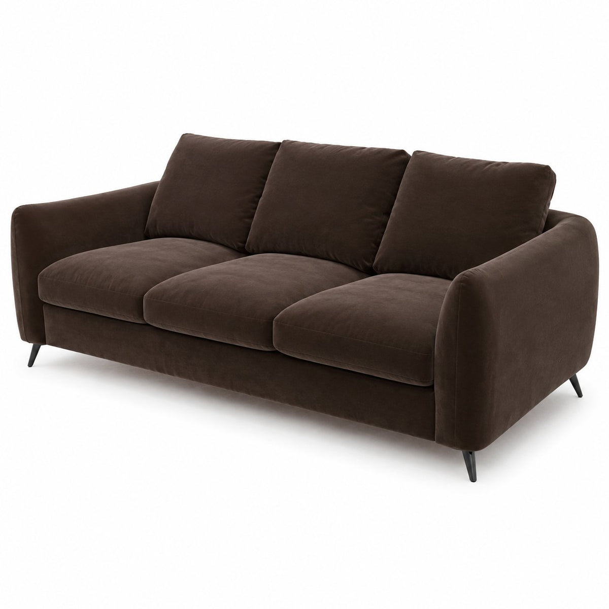 Mosman 3 Seater Sofa - Chocolate Velvet