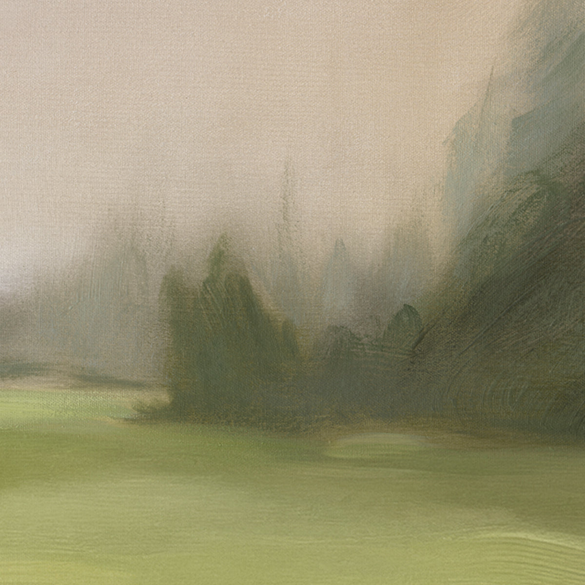 Green Meadows 100x100cm Canvas Painting - OUTLET NSW