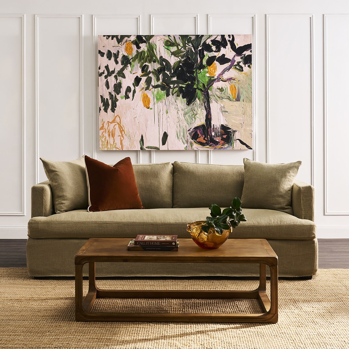 Birkshire 3 Seater Sofa SLIP COVER ONLY - Sage Linen