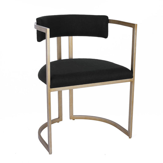 Dino Dining Chair - Black Linen
