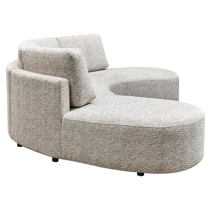 Oriel Modular 5 Seater Sofa - Speckle Brown Boucle