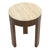 Oliver Travertine Side Table - Small Brown.