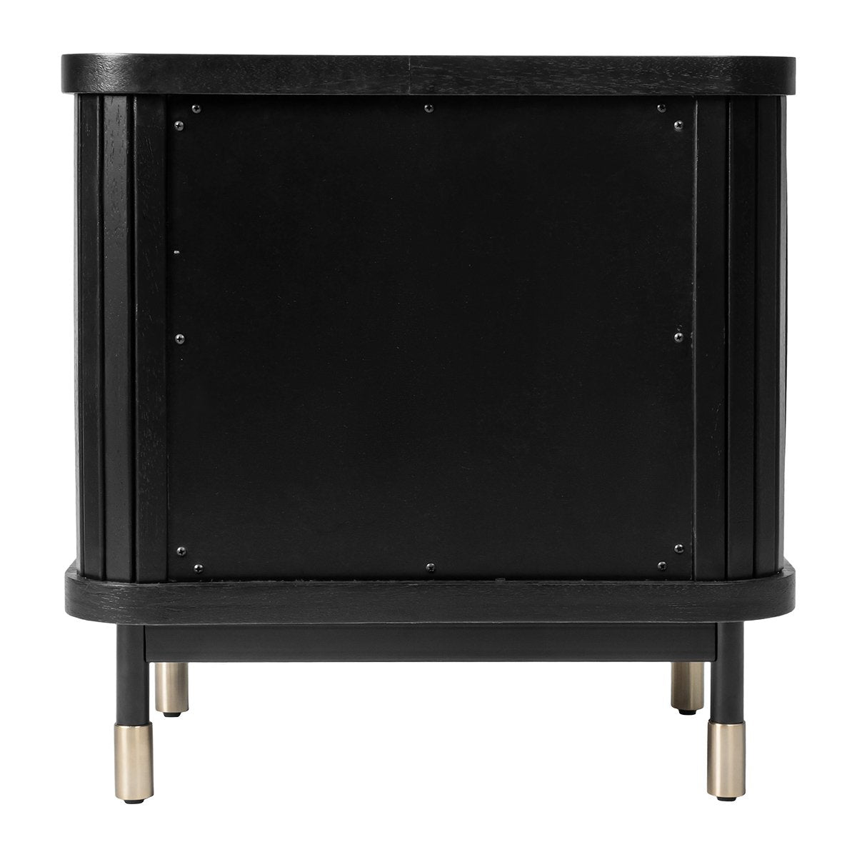 Sophia 60x61cm Bedside Table - Black - OUTLET NSW