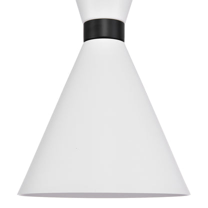 Oslo Pendant - White w Black