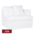 Birkshire Slip Cover Right Arm Facing Seat  - White Linen