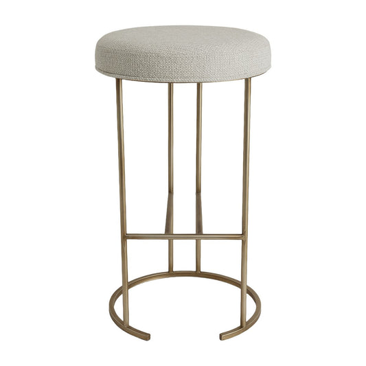 Blackley Gold Iron Kitchen Stool - Speckle Ecru
