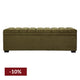 Soho Storage Bench Ottoman - Olive Velvet