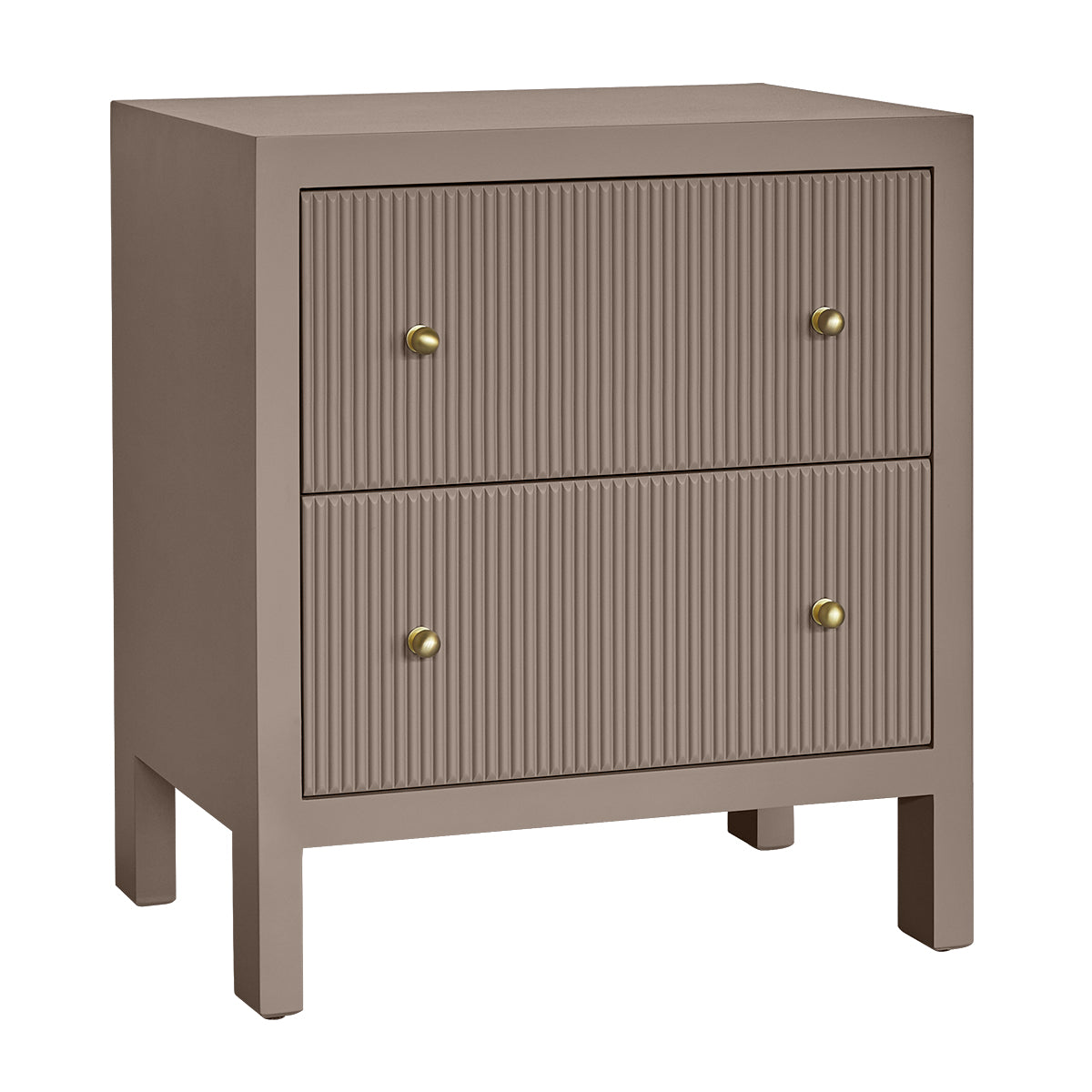 Ariana 67x76cm Bedside Table - Taupe