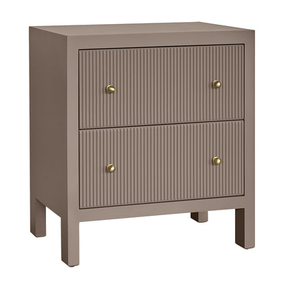 Ariana 67x76cm Bedside Table - Taupe