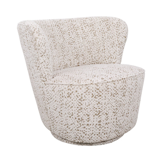 Alberta Swivel Chair - Oyster Jacquard
