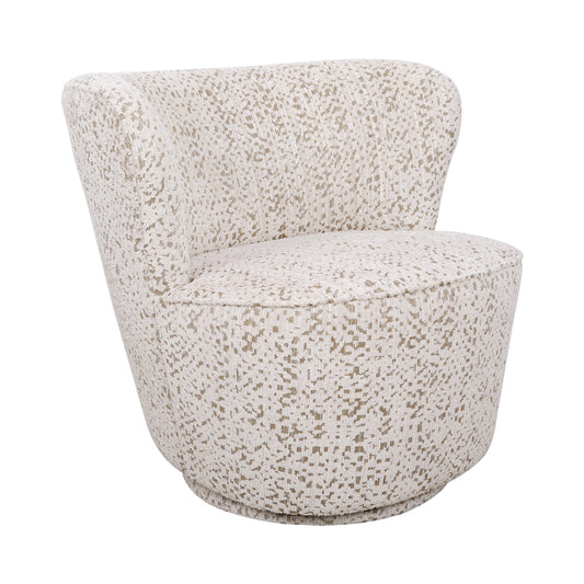 Alberta Swivel Chair - Oyster Jacquard