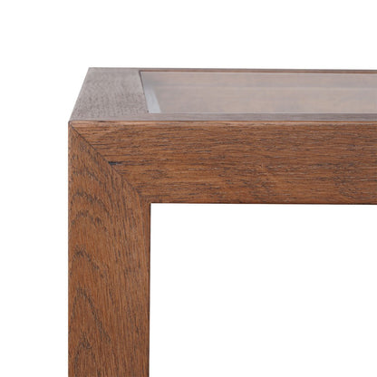 Sadie Oak Square Side Table - Medium Walnut