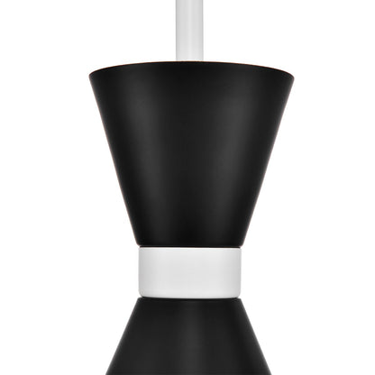Oslo Pendant - Black w White