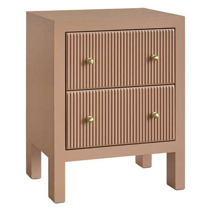 Ariana Bedside Table - Small Mocha Mousse Set of 2