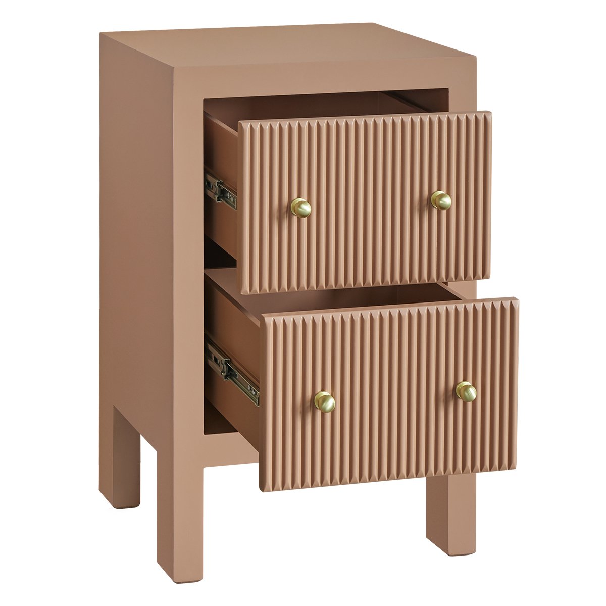Ariana Bedside Table - Petite Mocha Mousse Set of 2