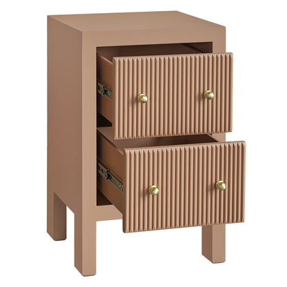 Ariana Bedside Table - Petite Mocha Mousse Set of 2