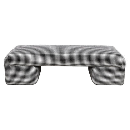 Cairo Bench Ottoman - Houndstooth