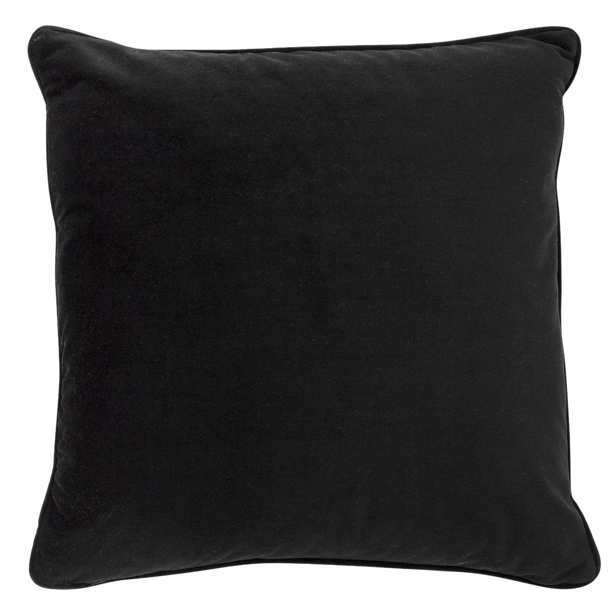 Serene Square Feather Cushion - Leopard Chenille w Black Velvet - OUTLET NSW