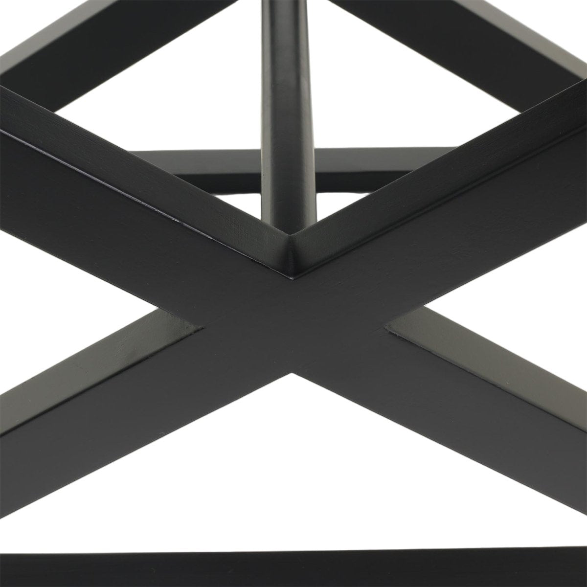 Spencer Black Timber Stool - Wheat