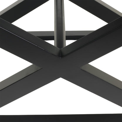 Spencer Black Timber Stool - Wheat