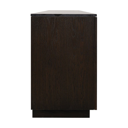 Benedict Smoked Oak Buffet - Black Marble