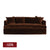 Birkshire 3 Seater Slip Cover Sofa - Dark Chocolate Velvet