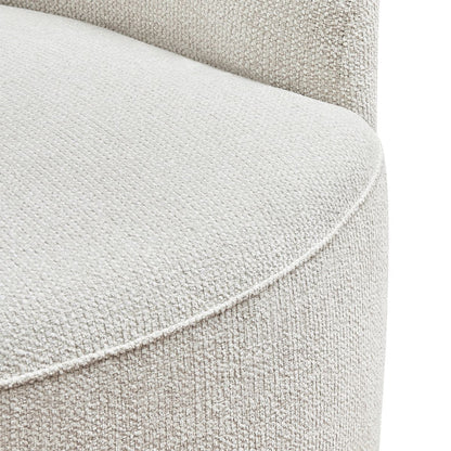 Kira Swivel Arm Chair - Speckle Ecru