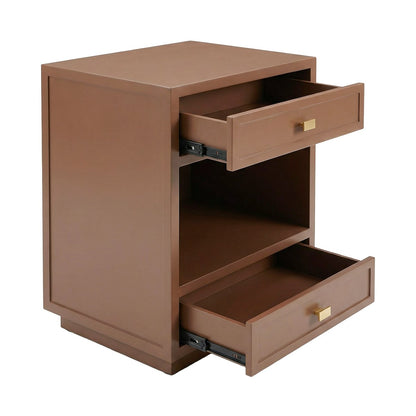 Logan 50x65cm Bedside Table - Mocha Mousse