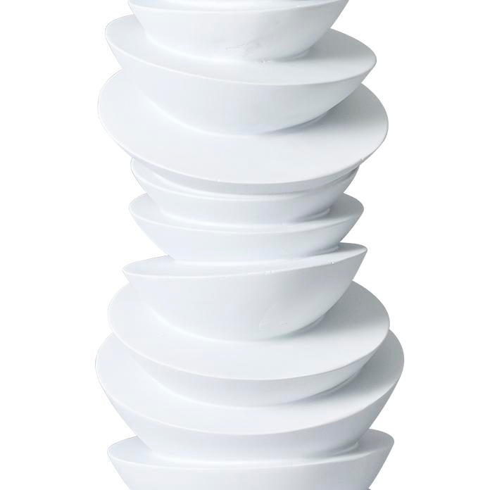 Mendoza Table Lamp - White w Off White Shade
