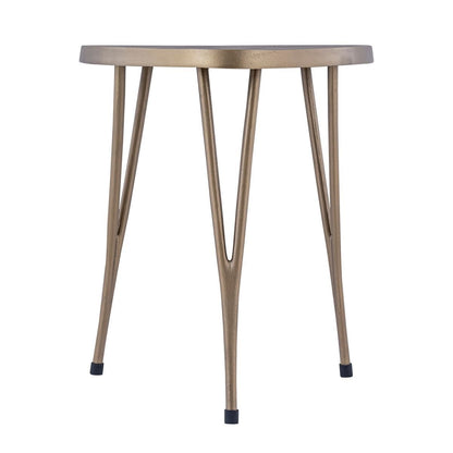 Leila Side Table - Antique Brass