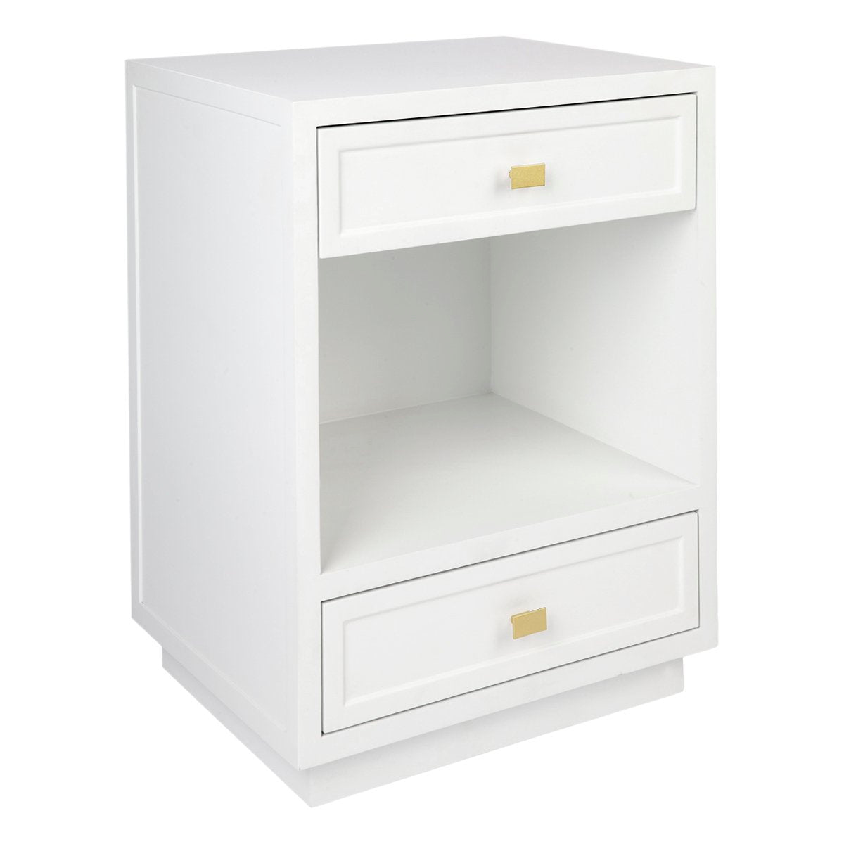 Logan 50x65cm Bedside Table - White