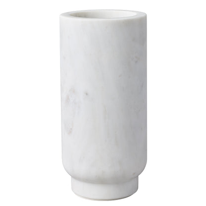 Aries Marble Vase - Large White