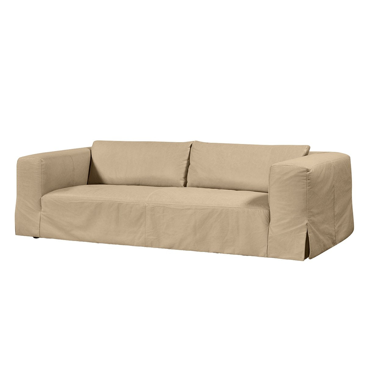 Pomona 3 Seater Sofa - Cappuccino Cream Leather