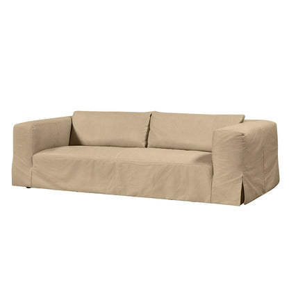 Pomona 3 Seater Sofa - Cappuccino Cream Leather
