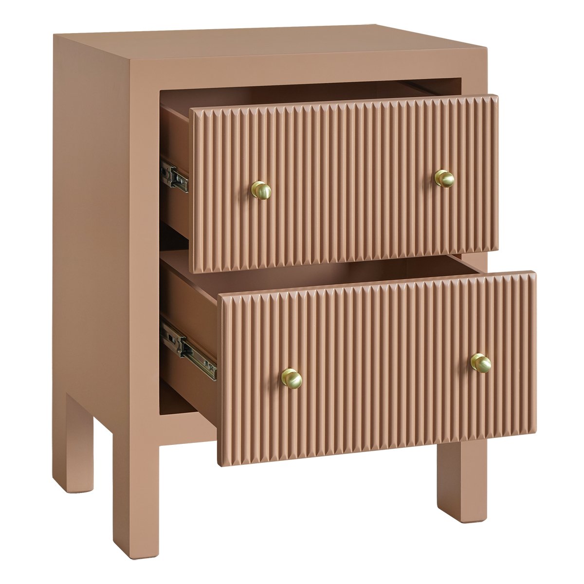 Ariana Bedside Table - Small Mocha Mousse