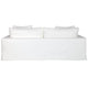 Bungalow 3 Seater Slip Cover Sofa - White Cotton