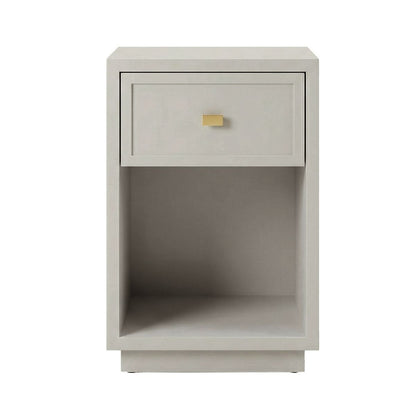 Logan 40x60cm Bedside Table - Grey