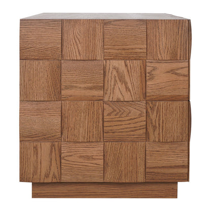 Desmond 57x51cm 2 Drawer Bedside Table