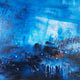 Emerging Blues Oil On Canvas Painting - Extra Large