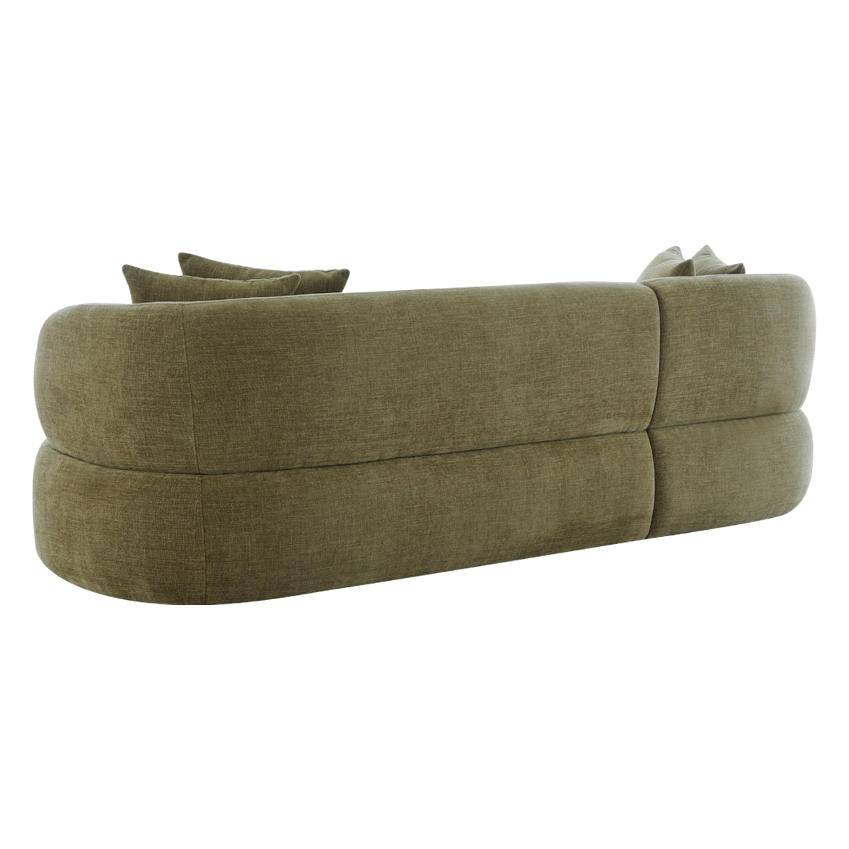 Greenwich Modular 3 Seater Sofa w Left Chaise - Sage Chenille