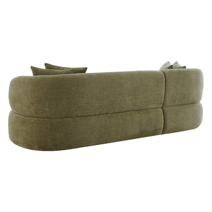 Greenwich Modular 3 Seater Sofa w Left Chaise - Sage Chenille