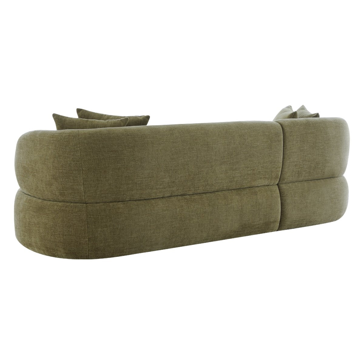 Greenwich Modular 3 Seater Sofa w Left Chaise - Sage Chenille