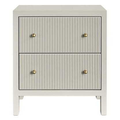 Ariana 67x76cm Bedside Table - Grey