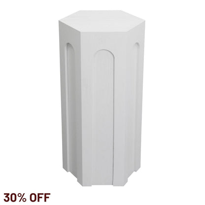 Winston Tall Side Table - White