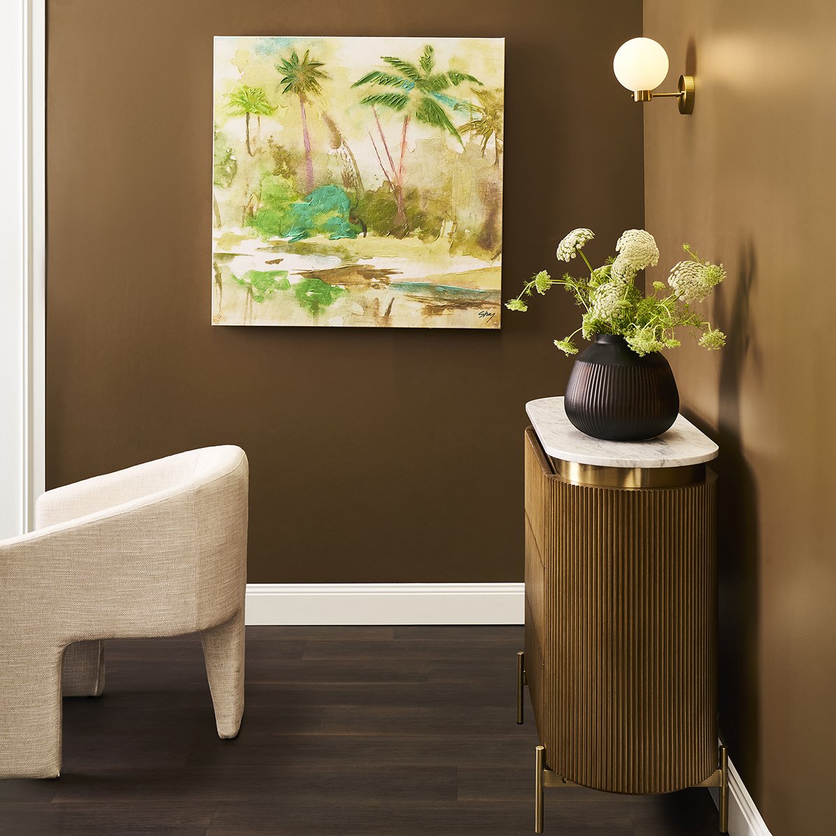 Calm Oasis Series I Enhanced Canvas Print