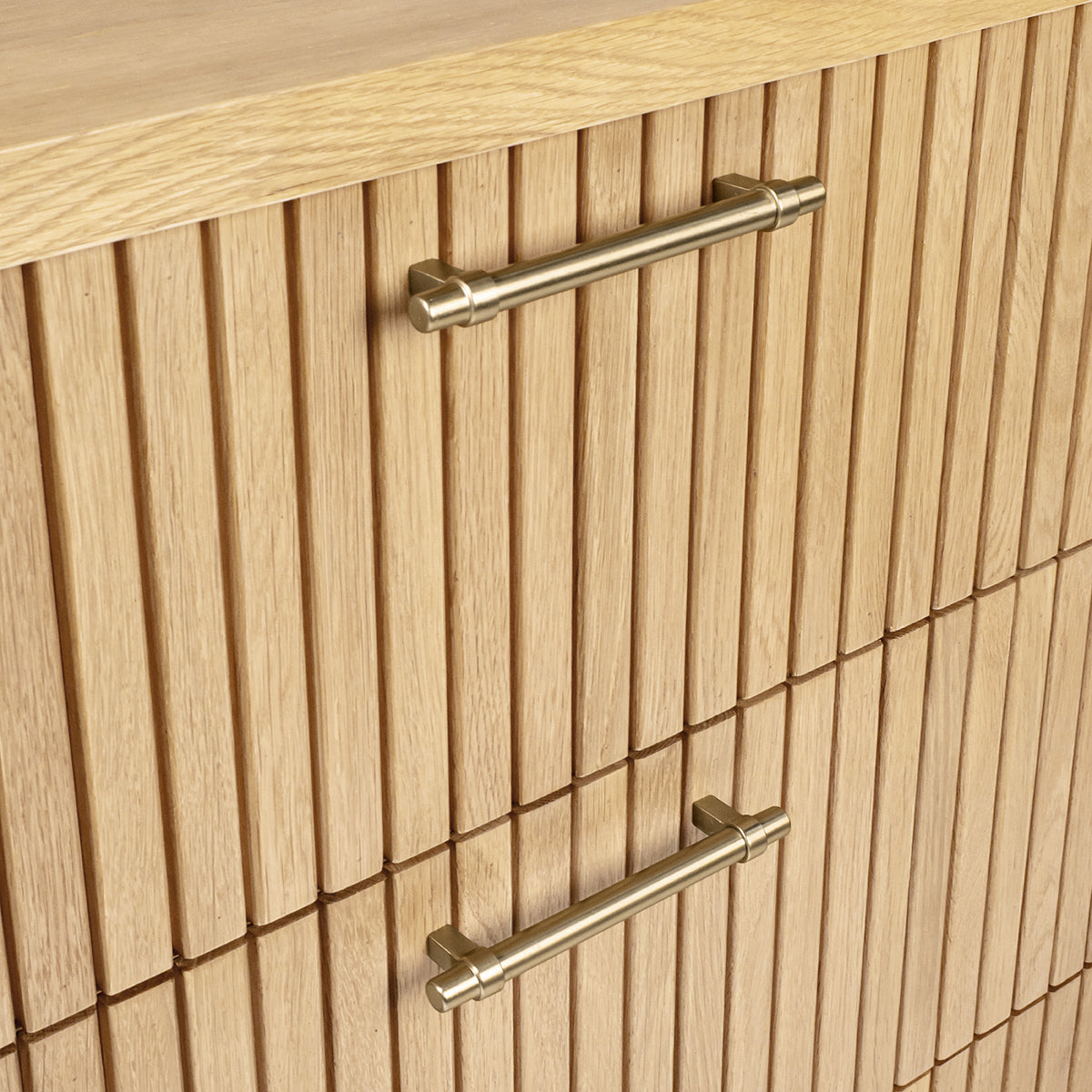 Sophia 96cm Oak 3 Drawer Chest - Natural