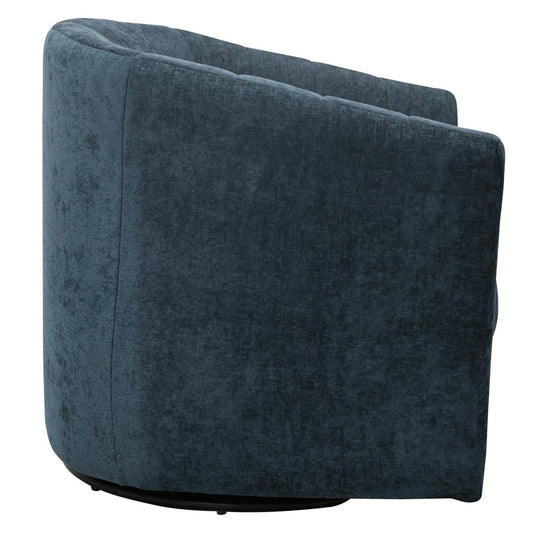 Cadman Swivel Arm Chair - Teal Chenille