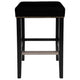 Canyon Black Bar Stool - Black Cotton